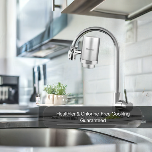 High-Performance Stainless Steel Faucet Filter - Chlorine & Metal Reduction